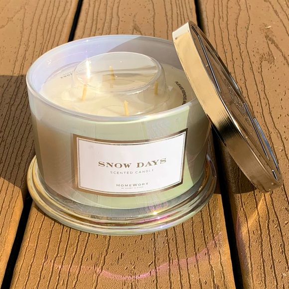 🆕HARRY SLATKIN HOMEWORX “SNOW DAYS” 4 WICK, 18oz CANDLE —NWT!!! - Picture 5 of 6